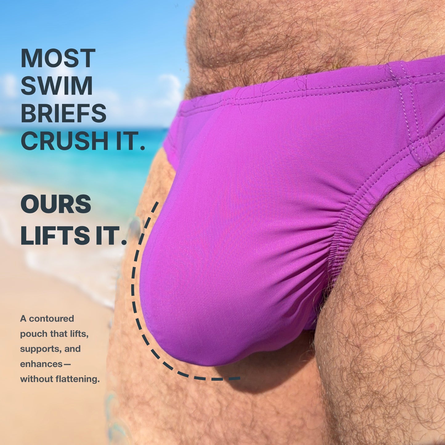 Mini Swim Brief - Mulberry