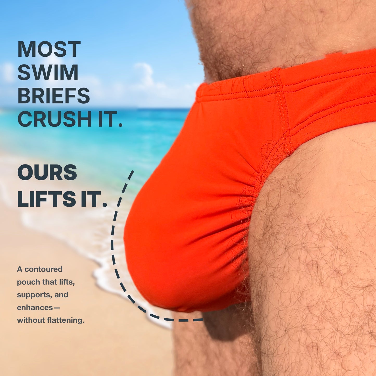 Mini Swim Brief - Papaya